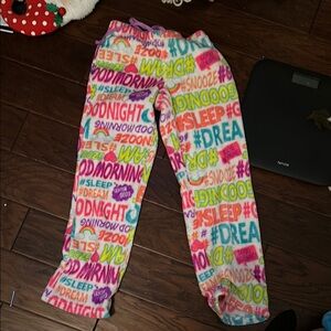 Colorful Kids Pajamas with Fun Text Print